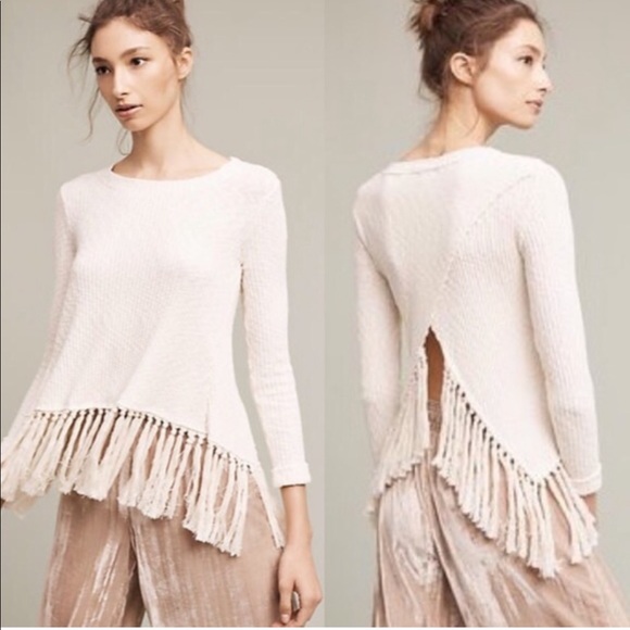 Anthropologie Sweaters - Eri + Ali Malla Tassel Pull Over Sweater